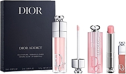 Парфумерія, косметика Набір - Dior Addict Natural Glow (lip/balm/6ml + lip/gloss/3.2g + lip/gloss/2ml)