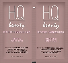 Парфумерія, косметика Набір пробників для пошкодженого волосся - H.Q.Beauty (h/shm/10ml + h/cond/10ml)