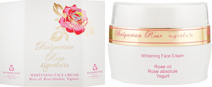 Відбілюючий крем для обличчя - Bulgarska Rosa Signature Rose Cream