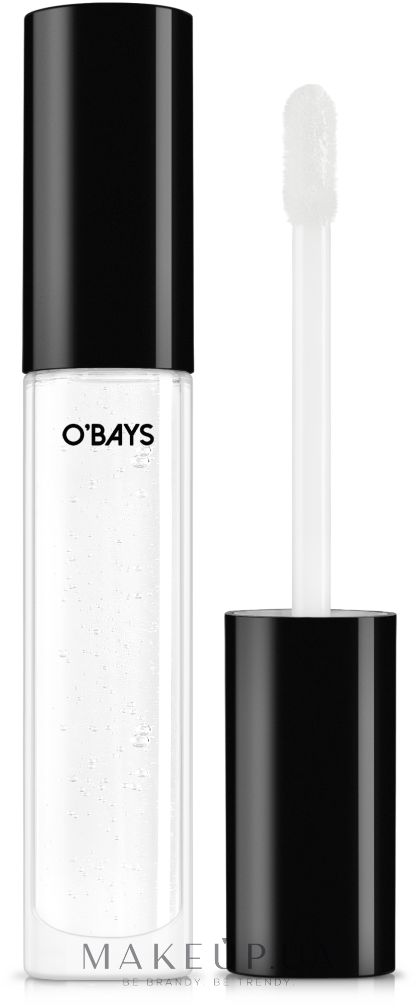 Блеск для губ мерцающий - O’BAYS Liquid Glass — фото Clear