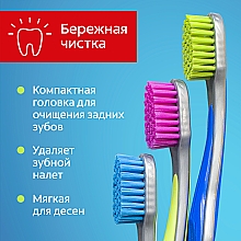 Ультрамягкая зубная щетка для эффективной чистки зубов, фиолетовая - Colgate — фото N9