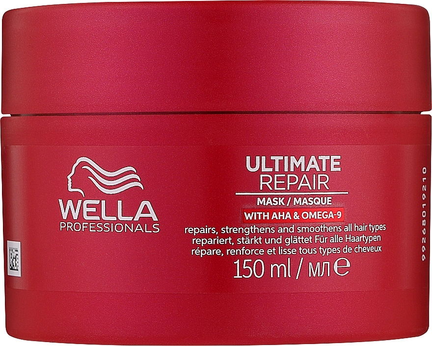 Крем-маска для всіх типів волосся - Wella Professionals Ultimate Repair Mask With AHA & Omega-9 — фото N3