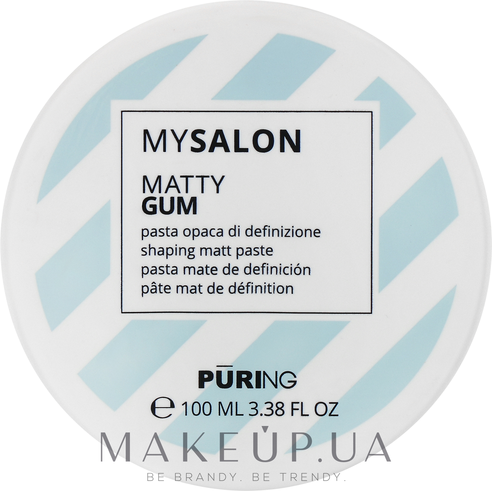Матовая моделирующая паста экстрасильной фиксации - Puring MySalon Matty Gum — фото 100ml