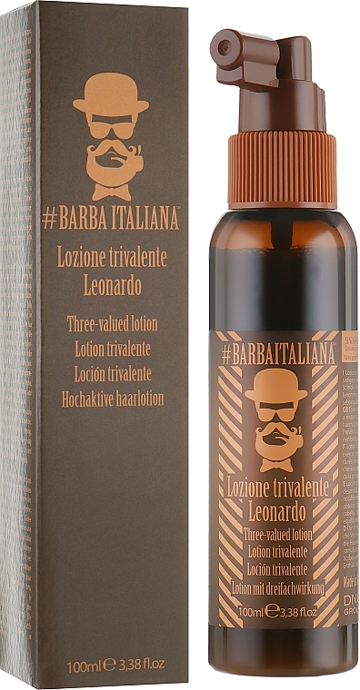 УЦІНКА Тривалентний лосьйон для волосся - Barba Italiana Leonardo Hair Lotion * — фото N5