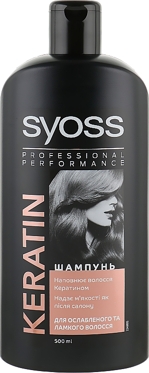 Шампунь для сухого і неживого волосся - Syoss Keratin Hair Perfection