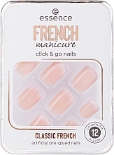 Парфумерія, косметика Накладні нігті - Essence French Click and Go Nails French Manicure