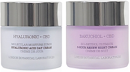 Духи, Парфюмерия, косметика Набор - London Botanical Laboratories Bakuchiol + Hyaluronic (cr/50ml + cr/50ml)