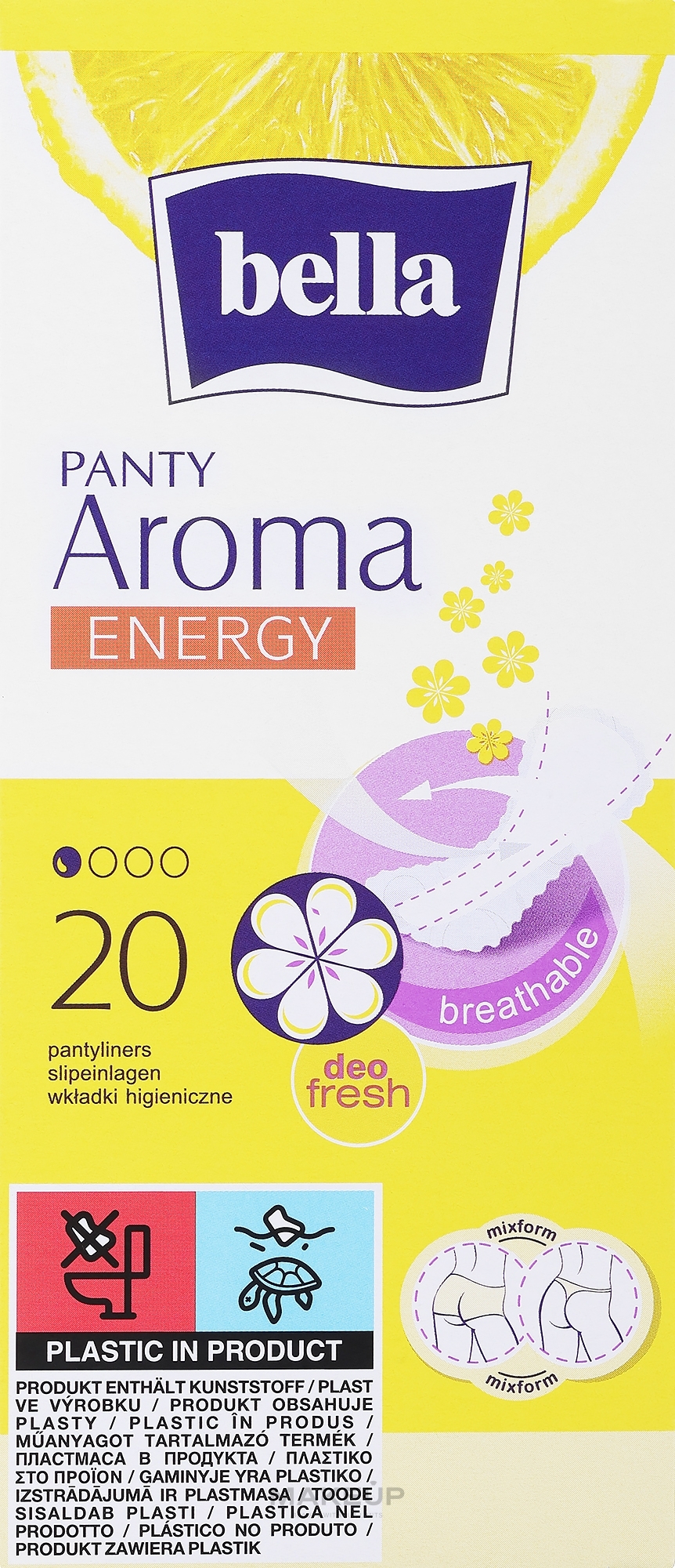 Прокладки Panty Aroma Energy Exotic Fruits, 20 шт. - Bella — фото 20шт