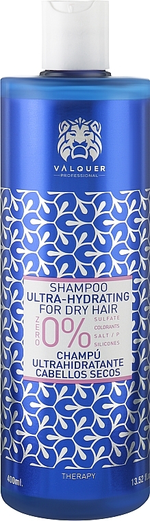 Шампунь ультразволожувальний для сухого волосся - Valquer Shampoo Ultra-Hydrating For Dry Hair — фото N1