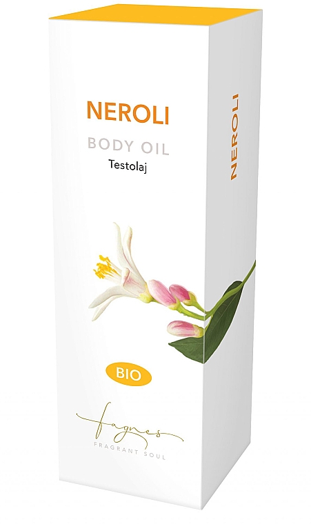 Органическое масло для тела с нежным ароматом нероли - Fagnes Aromatherapy Bio Body Oil Neroli — фото N2