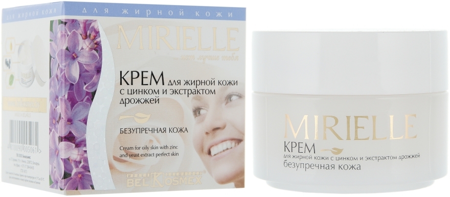 Крем для жирной кожи с цинком и экстрактом дрожжей - BelKosmex Mirielle Cream