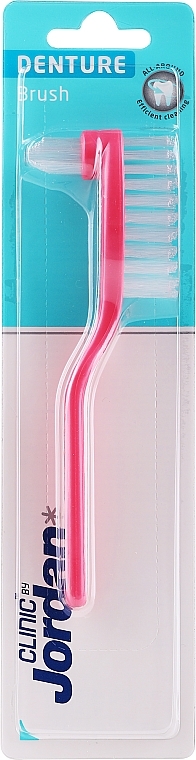 Щетка для чистки протезов, темно-розовая - Jordan Clinic Denture Brush — фото N1