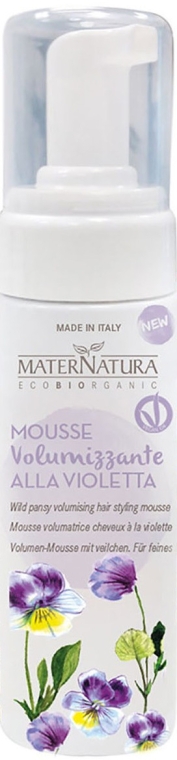 Мус для об'єму - MaterNatura Wild Pansy Volumising Hair Styling Mousse — фото N1