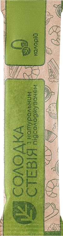 Натуральный подсластитель, сладкая стевия 1:1, стик - Green Leaf — фото N2