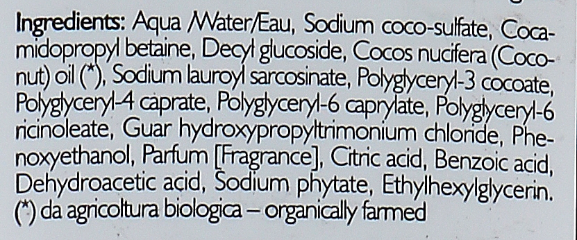 Шампунь-гель для душу поживний COCONUT Vegan&Organic PhL - Phytorelax Laboratories Coconut Shower Shampoo — фото N3