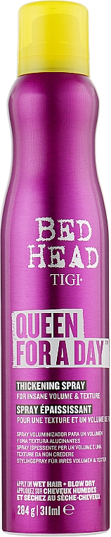Спрей для укладки волос - Tigi Bed Head Queen For A Day Thickening Spray for Insane Volume & Texture