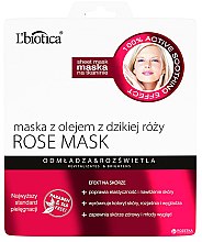 Парфумерія, косметика Маска для обличчя "З олією дикої троянди" - L'biotica Home Spa L'biotica Home Spa