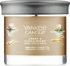 Ароматическая свеча в стакане "Amber & Sandalwood" - Yankee Candle Singnature Tumbler  — фото N1