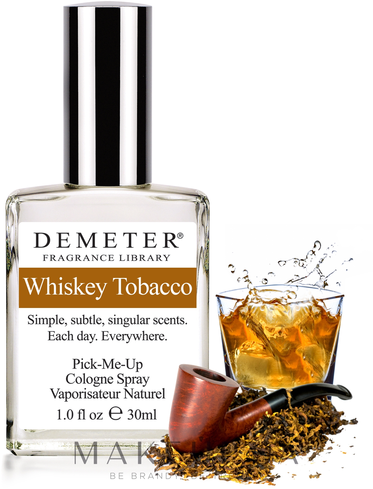 Demeter Fragrance The Library of Fragrance Whiskey Tobacco - Одеколон — фото 30ml