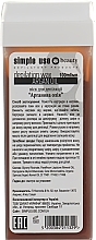Віск для депіляції в картриджі "Арганова олія" - Simple Use Beauty Depilation Wax — фото N2