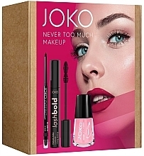 Парфумерія, косметика Набір - Joko Never Too Much Makeup (mascara/10ml + eye/liner/5g + n/polish/10ml)