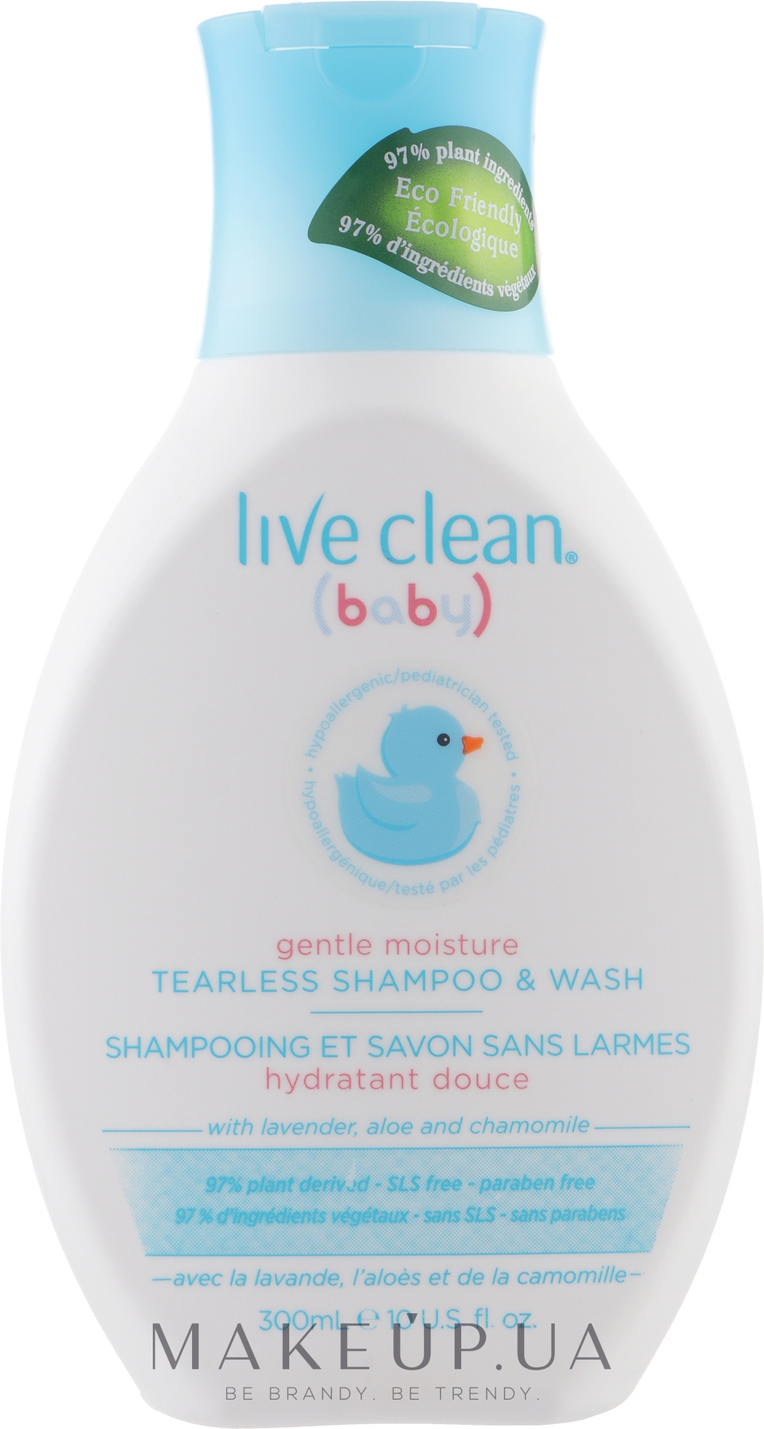 Детский шампунь для волос и тела "Без слез" - Live Clean Baby Shampoo Wash — фото 300ml