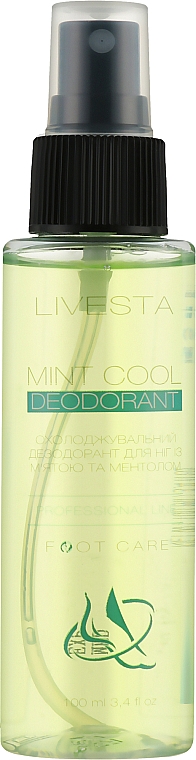 Охолоджувальний дезодорант для ніг із м'ятою та ментолом - Livesta Mint Cool Deodorant — фото N1