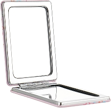 Дзеркало подвійне квадратне "Напій", метал, варіант 1 - Cosmo Shop CS А09 — фото N2