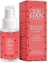 Зволожувальний гель-сироватка для обличчя з екстрактом кавуна - Vegan By Happy Skin Watermelon Hydration Gel Serum — фото N1