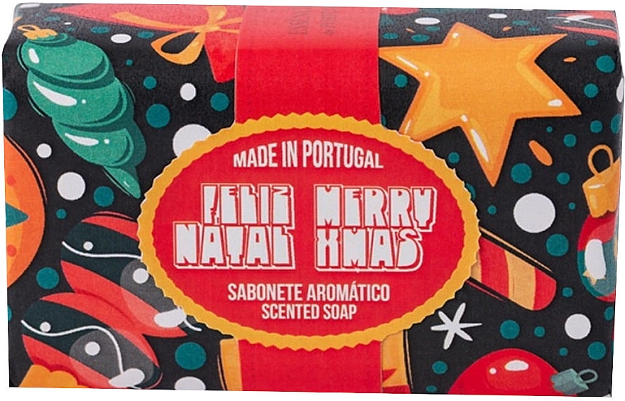 Натуральне мило з ароматом апельсина та кориці - Essencias De Portugal Feliz Natal Merry Christmas — фото N1
