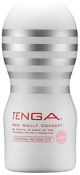 Одноразовый вакуумный мастурбатор, серебристо-белый - Tenga Original Vacuum Cup Gentle — фото N1