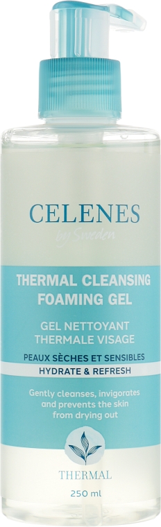 Термальная гель-пенка для сухой и чувствительной кожи - Celenes Thermal Cleansing Gel Dry and Sensitive Skin