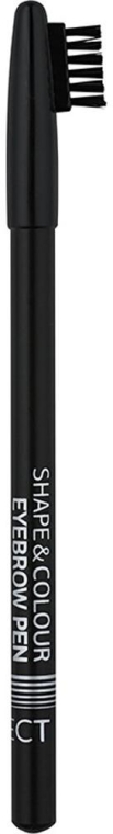 Карандаш с щеточкой для бровей - Affect Cosmetics Shape & Colour Eyebrow Pen — фото N1