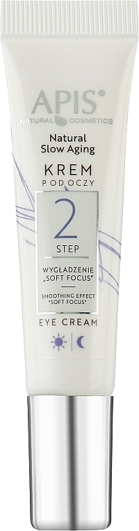 Крем для кожи вокруг глаз - APIS Professional Natural Slow Aging Eye Cream Step 2 Smoothing Effect Soft Focus  — фото N1