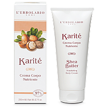 Парфумерія, косметика Живильний крем для тіла "Каріте" - L'Erbolario Karite Shea Butter Nourishing Body Cream
