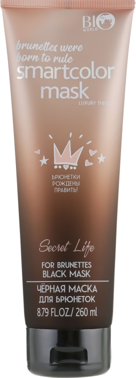 Черная маска для брюнеток - Bio World Secret Life Luxury Therapy Black Mask