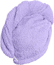 Полотенце-тюрбан для сушки волос, лиловое - MAKEUP — фото N4