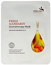 Парфумерія, косметика Тканинна маска для обличчя "Свіжий мандарин" - Aroma Yong Aromatherapy Mask Fresh Mandarin