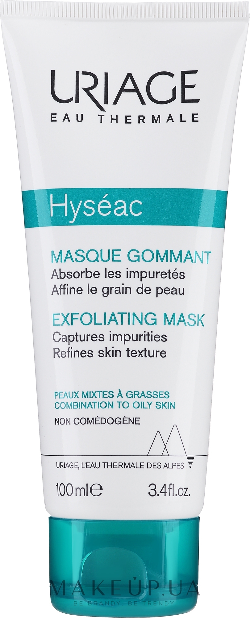 Мягкая отшелушивающая маска Hyseac - Uriage Combination to oily skin — фото 100ml