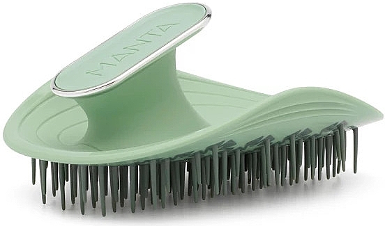 Щетка для волос, зеленый шалфей - Manta Healthy Hair Brush Sage Green — фото N4