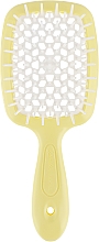 Парфумерія, косметика Щітка для волосся, жовто-біла - Janeke Superbrush Mini