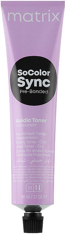 Безаммиачный тонер для волос на кислотной основе - Matrix Color Sync Sheer Acidic Toner — фото N2