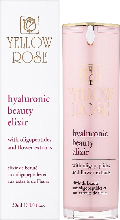 Сироватка-заповнювач зморщок з гіалуроновою кислотою - Yellow Rose Hyaluronic Beauty Elixir — фото N2