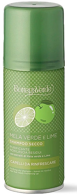 Сухой шампунь для волос с яблоком и лаймом - Bottega Verde Purifying Dry Shampoo  — фото N1