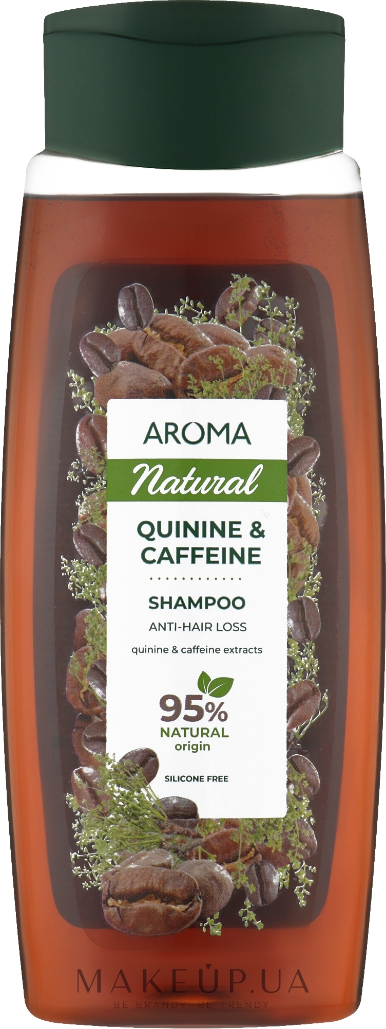 Шампунь для волосся "Хінін і кофеїн" - Aroma Natural — фото 400ml
