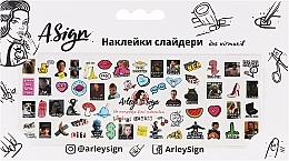 Наклейка-слайдер для нігтів "Мемчики" - Arley Sign — фото N1