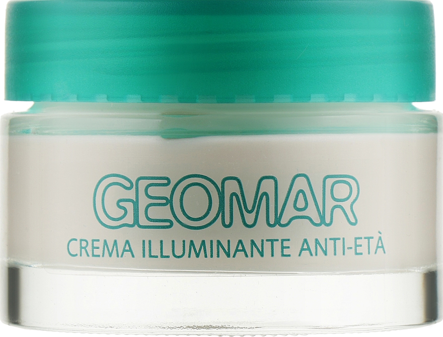 Омолоджувальний та освітлювальний крем для обличчя, з органічними квітами ірисів - Geomar Illuminating Anti-Aging Cream
