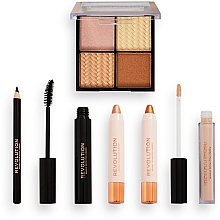 Набір, 6 продуктів - Makeup Revolution Get The Look: Metallic Glam Makeup Gift Set — фото N4
