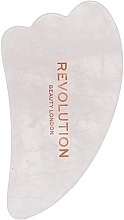 Массажер гуаша для лица, розовый кварц, в светлой упаковке - Revolution Skincare Rose Quartz Gua Sha — фото N1