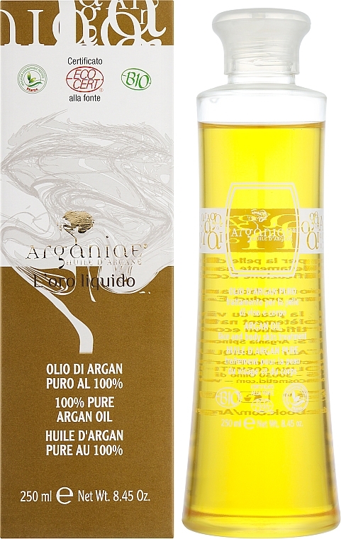Чистое 100% органическое аргановое масло - Arganiae L'oro Liquido — фото N8